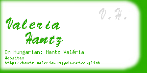 valeria hantz business card